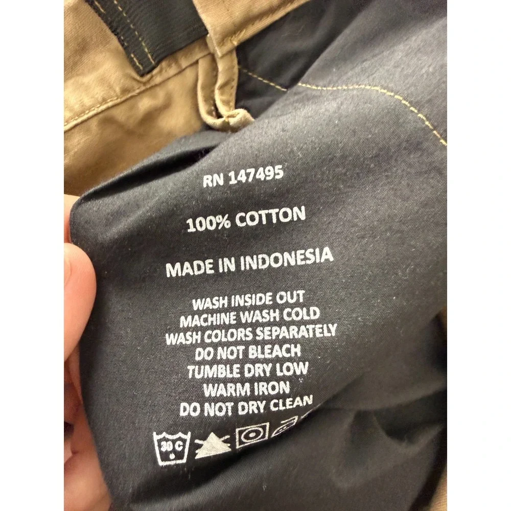 Tru Spec Size 42/30 L Cargo Cropped Capri Pants Brown Button Zip Outdoor‎
